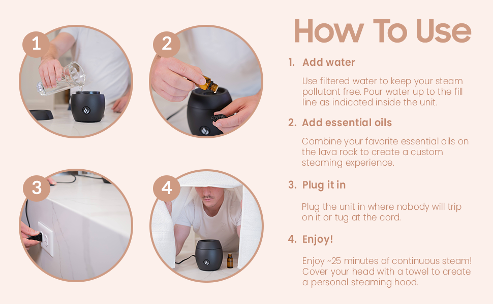 Maivara Aromatherapy Steamer Organic Face Steamer for Essential Oils