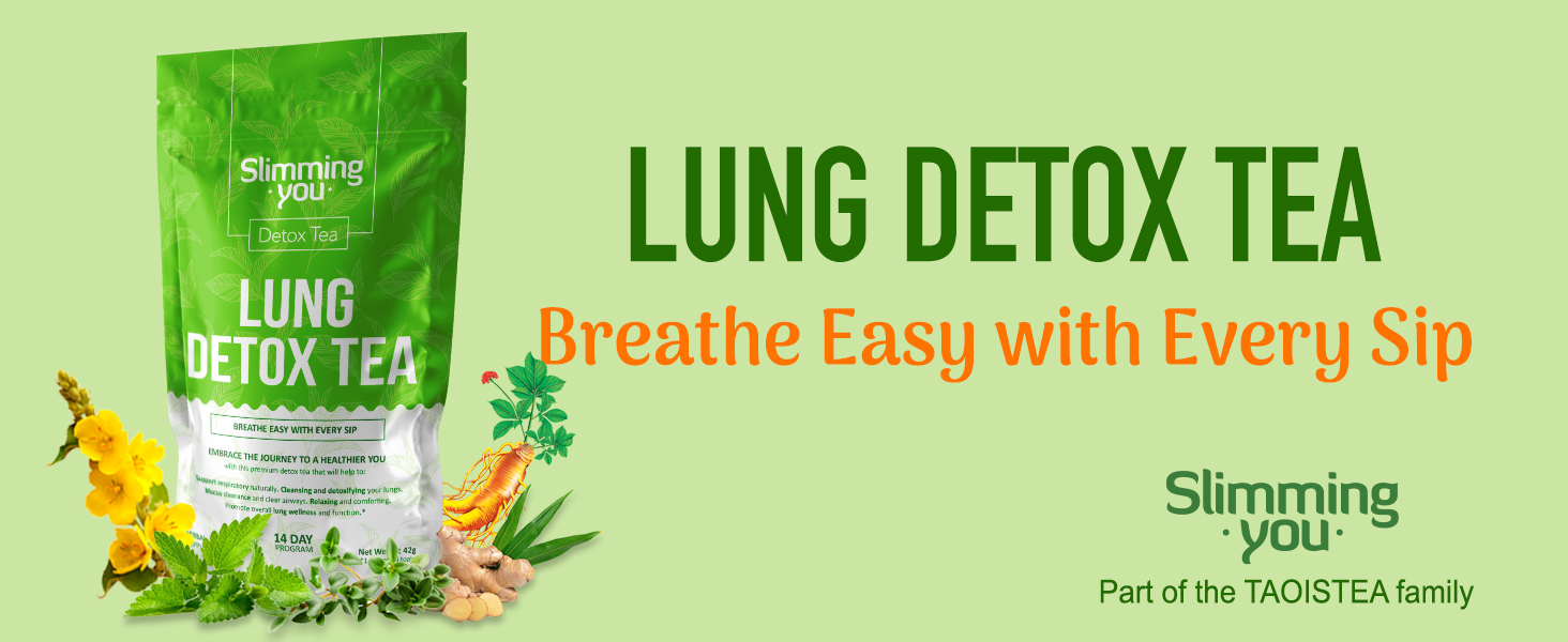 lung detox tea breahte easy with every sip