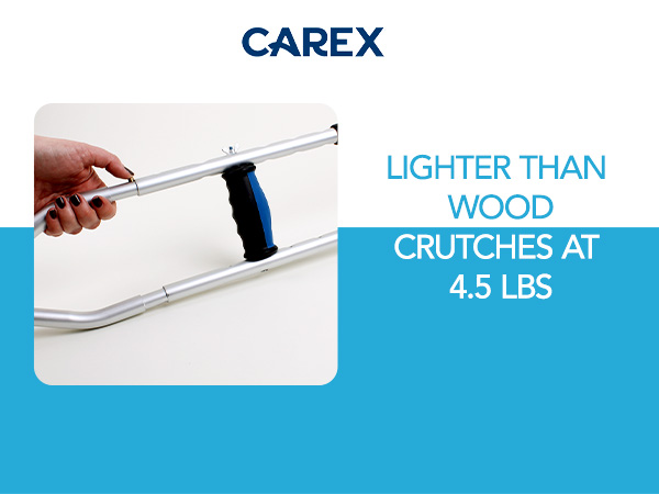 Lightweight Crutches for Adults, 2 Crutches Included, Universal Crutches for Walking