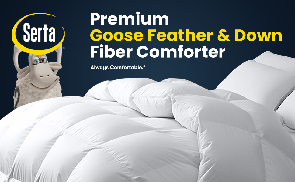 Serta Goose Feathers Down Fiber Comforter Queen Size Duvet Insert for Hotel Luxury Hypoallergenic Comforter
Serta Goose 2aeb99fa Df61 412a 9533 723adf75a0b1. CR0,0,970,600 PT0 SX970 V1