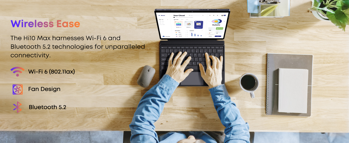 CHUWI Hi10 Max Windows 11 Tablet with Keyboard