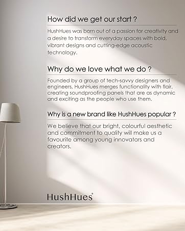 HushHues acoustic panels