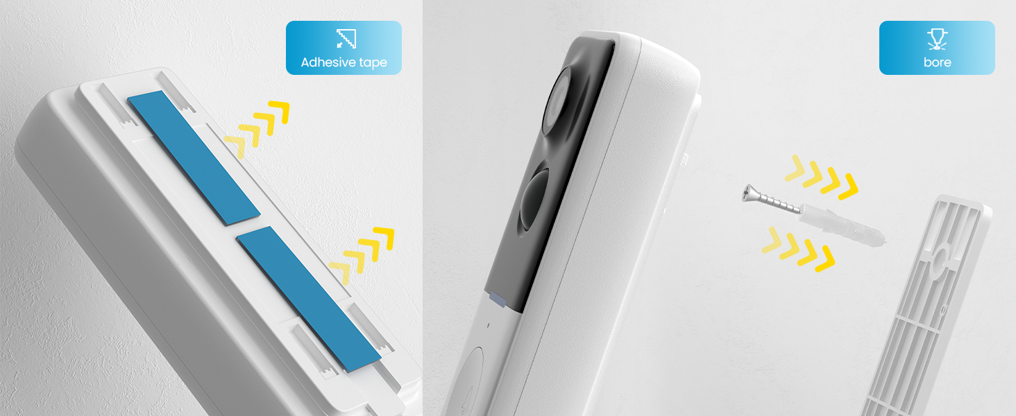 ieGeek Video Doorbell Wireless with Chime 1080P HD Doorbell Camera