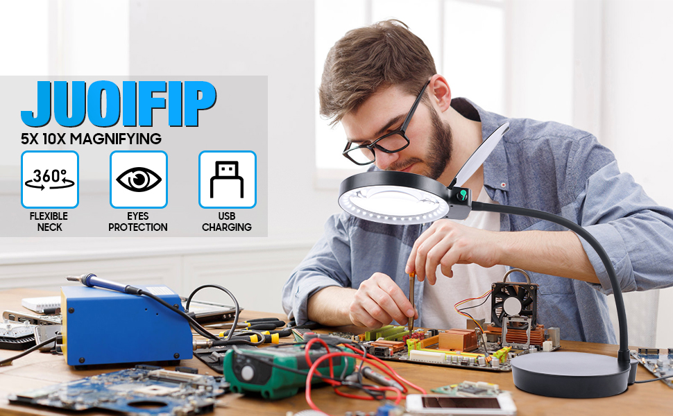 magnifying glass with led 