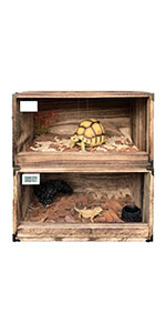 Amazon | Takimi 爬虫類 ケージ リクガメ ケース 天然桐材＋