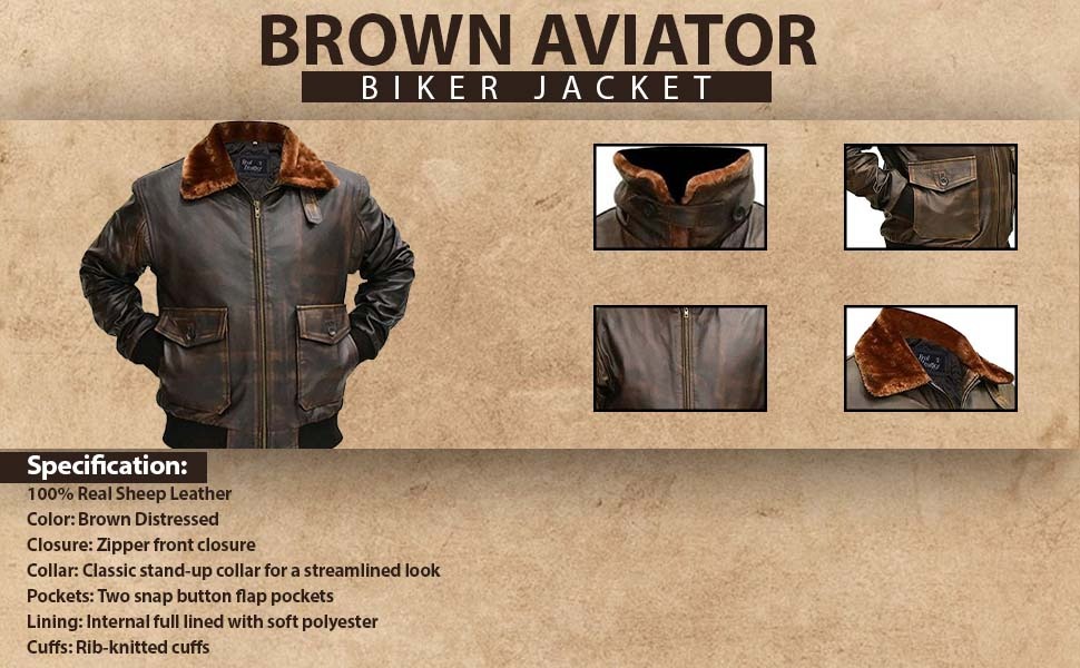 brown leather bomber jacket mens aviator leather bomber jacket