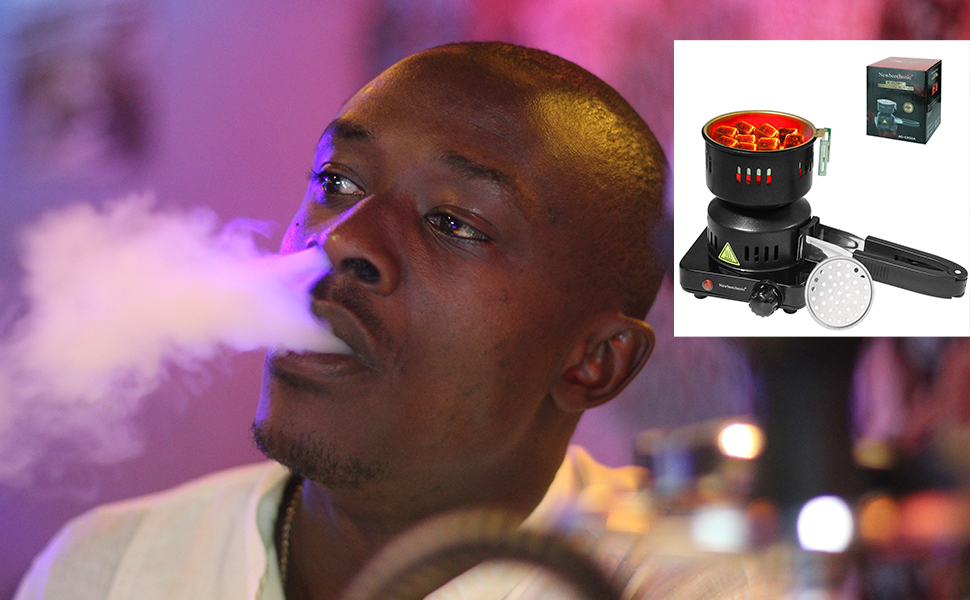 Electric Charcoal Starter with Pan,650W Durable Faster