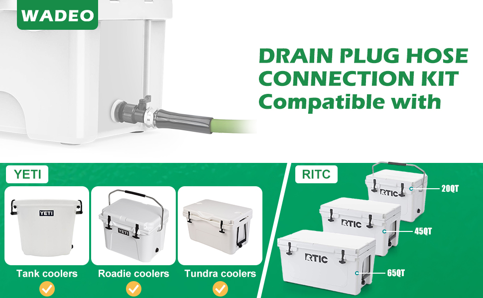Cooler Drain Plug Hose Connection
