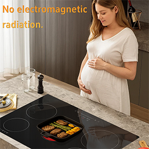 No electromagnetic radiation electric cooktop suitable for family
