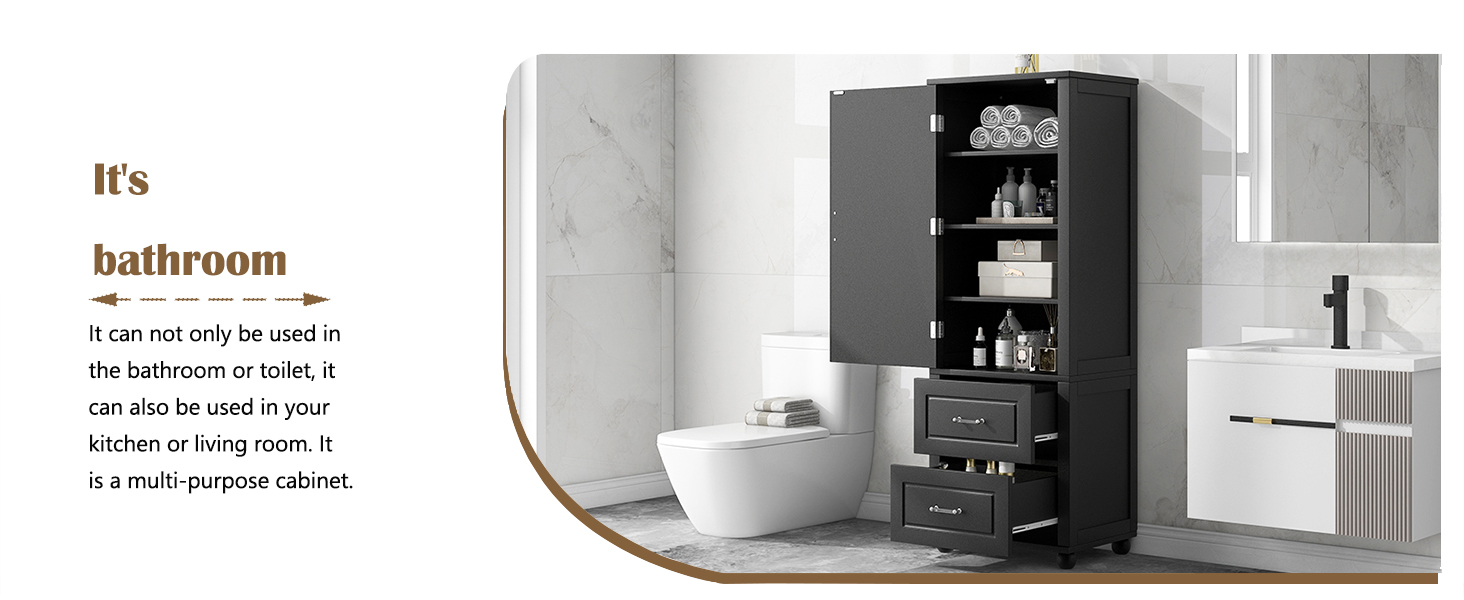 Fulocseny Storage with Three Drawers, Tall Storage