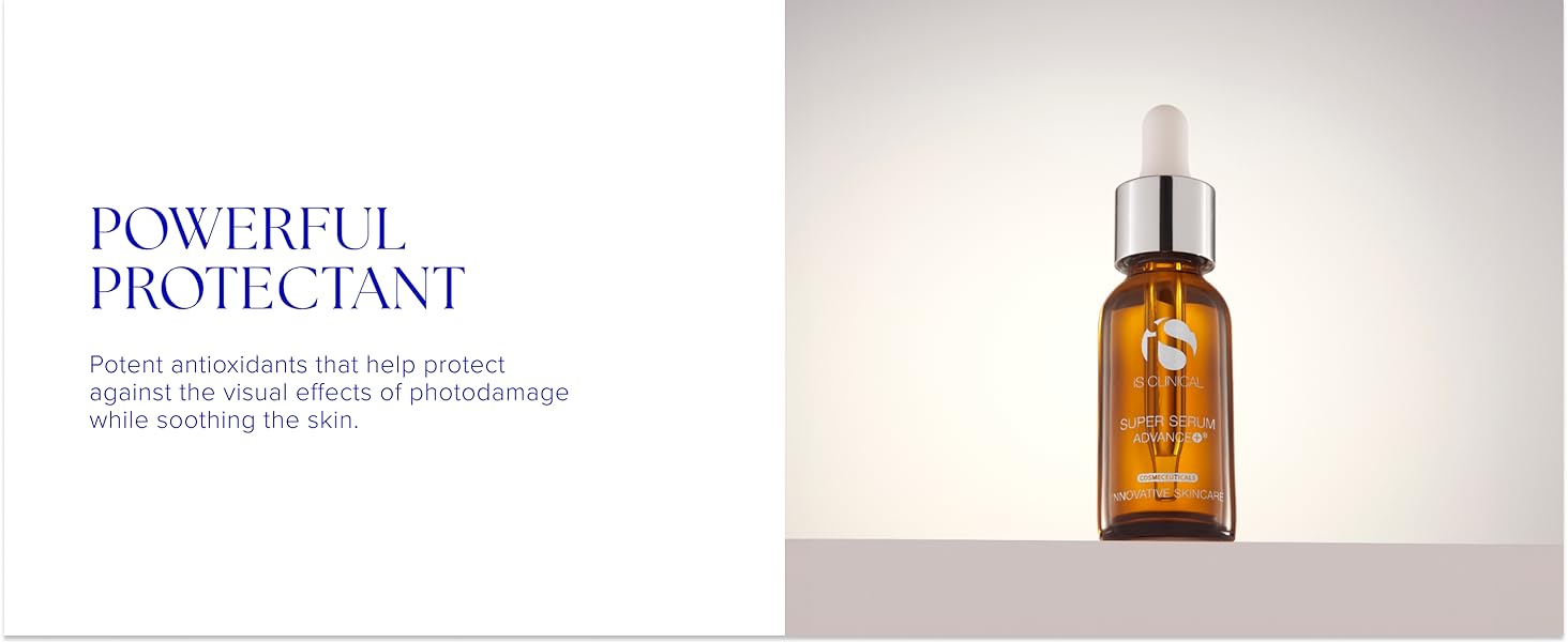 potent antioxidants that help protect against visual effects of photodamage while soothing the skin
