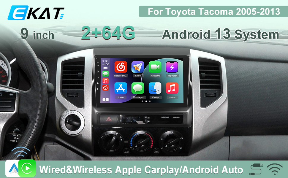Apple - めえじん Amazon.com: [2G+64G] Android 13 Car Radio for Toyota Tacoma