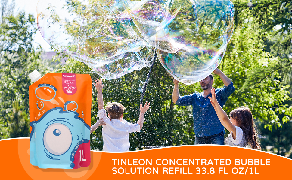 Tinleon Big Giant Bubble Solution Refill Up to 1L