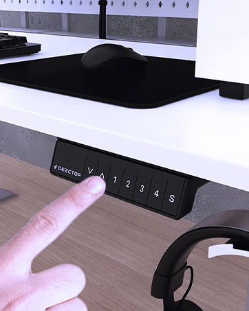 At the touch of a button