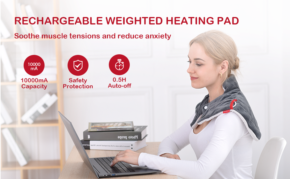 Comfytemp Cordless Heating Pad for Neck and Shoulders