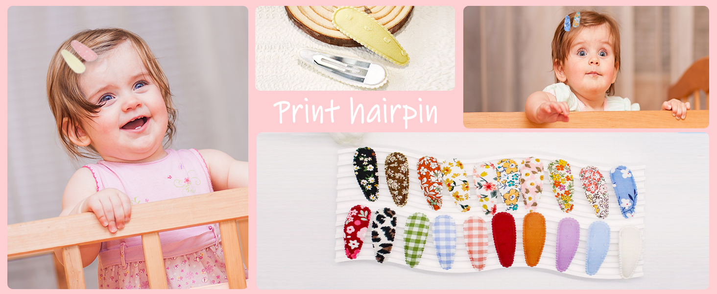 Colorful Small Barrettes Metal Hair Clips for Fine Hair