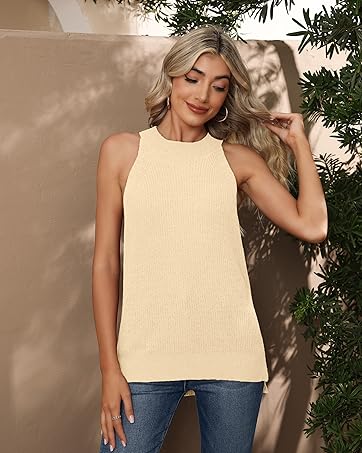 sleeveless sweater tank
