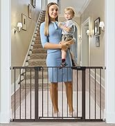 cumbor extra wide baby gate brown