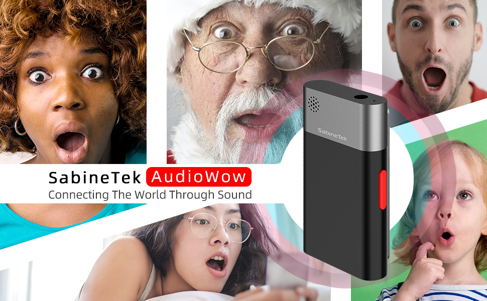 Amazon | SabineTek Audiowow超小型ワイヤレスマイク Bluetooth