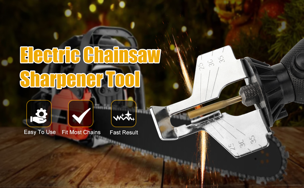 BENEGO Electric Chainsaw Sharpener with Titanium Plated