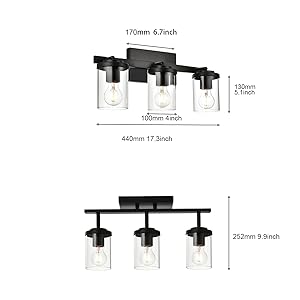 BONLICHT Industrial Vintage Indoor Wall Mount Spotlight 3