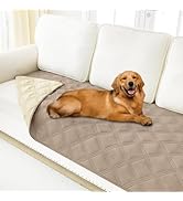 Smiry Waterproof Dog Blanket, Soft Pet Blanket Bed Couch Cover for Dogs Washable, Reversible Couc...