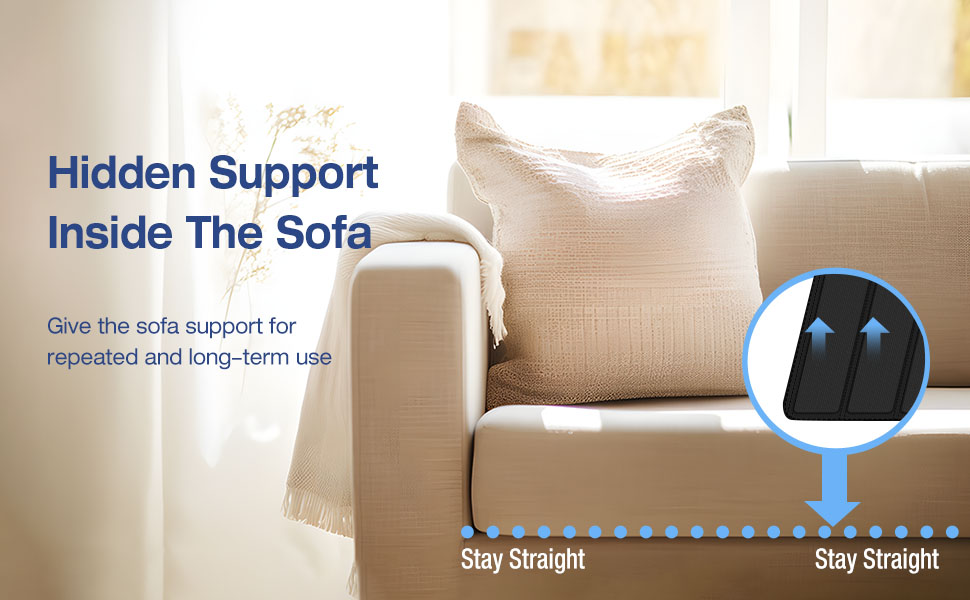 Tatub Heavy Duty Couch Cushion Support, 23.5''×20'' Thicken Solid Wood Sofa Cushion