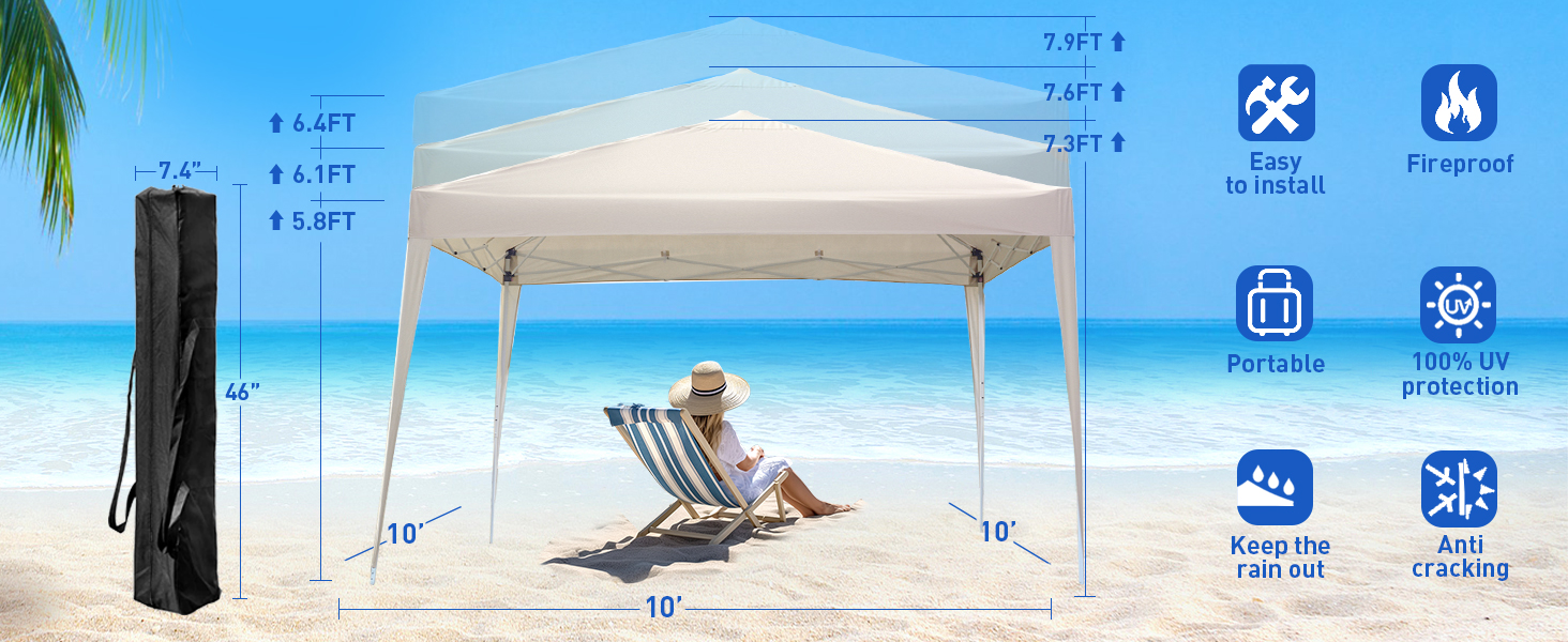 10x10 heavy duty party tent