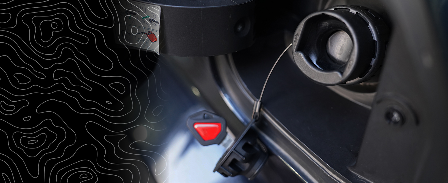 HIBRONGO Locking Gas Caps Fuel Filler Plug Cover with Key for Capless Systems