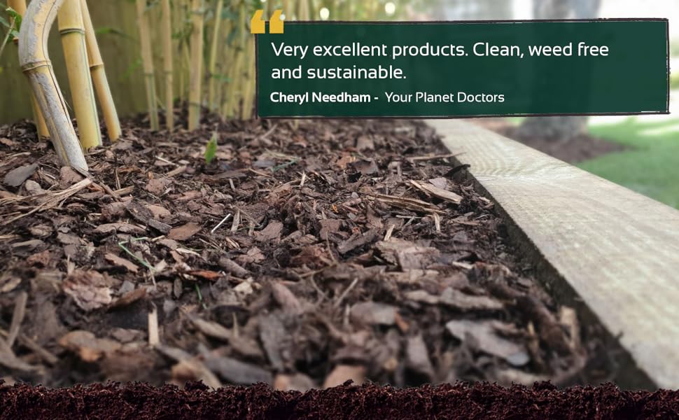 ECO Organic Wood Bark Chippings 750L/0.75m3 XL Bulk Bag Perfect for a