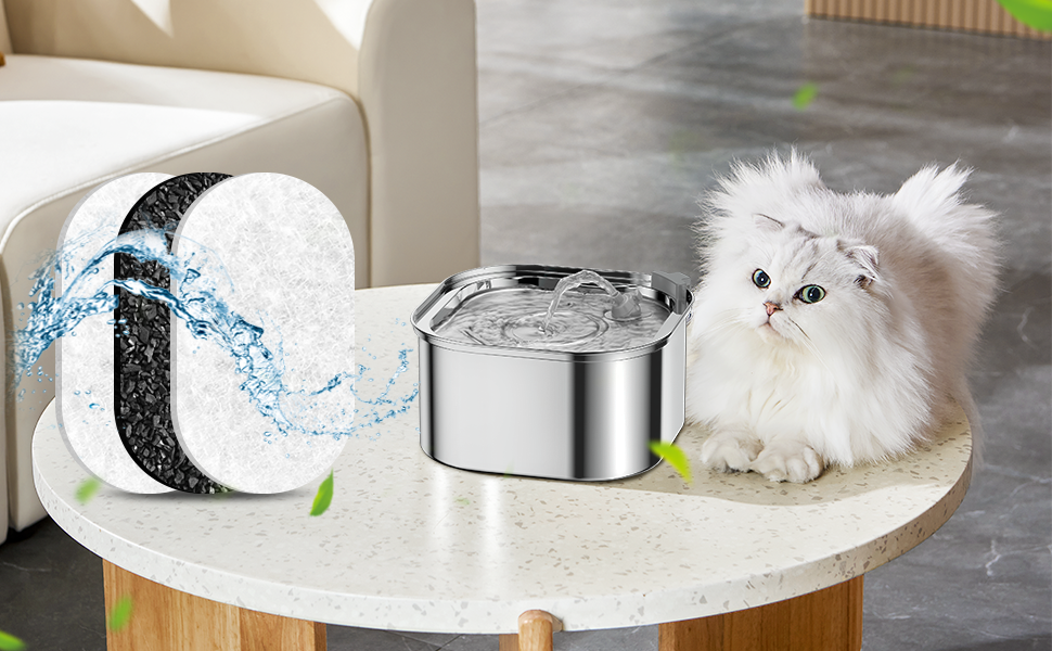 Carcent Cat Fountain Filters, 16 Pack Cat Water Fountain