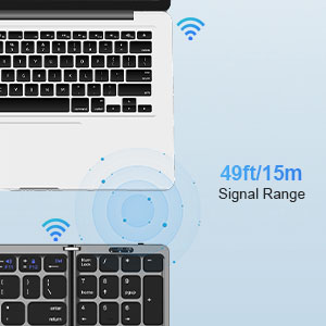bluetooth keyboard with wide pairing signal range