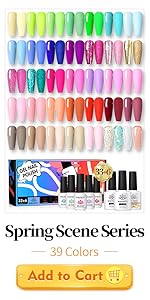 neon gel nail polish set