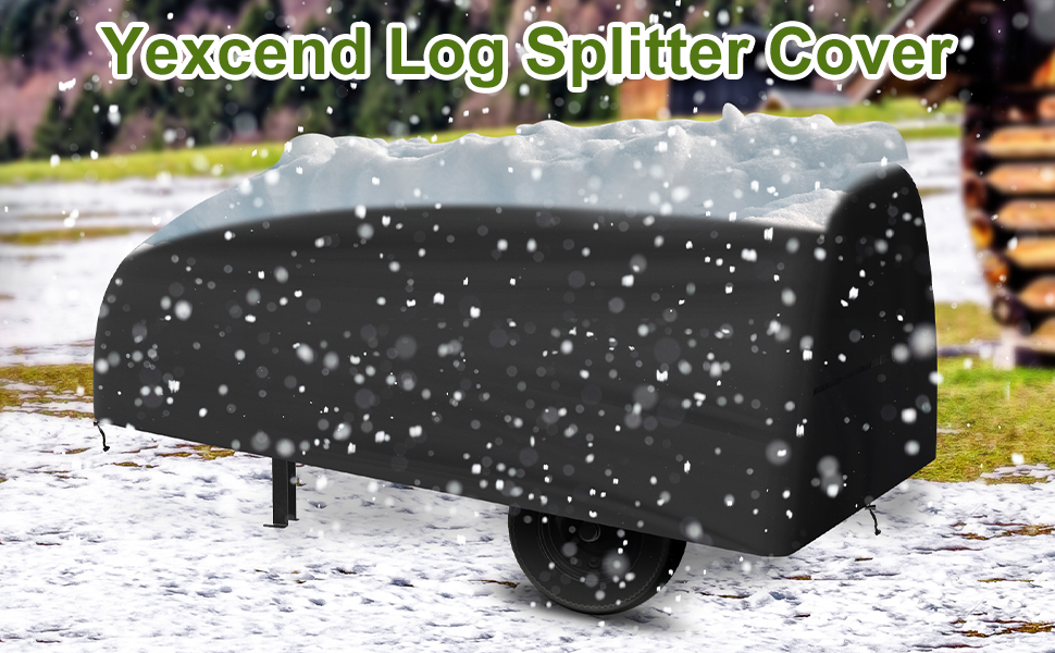 Mionovity Log Splitter Cover, 1200D Waterproof Heavy Duty