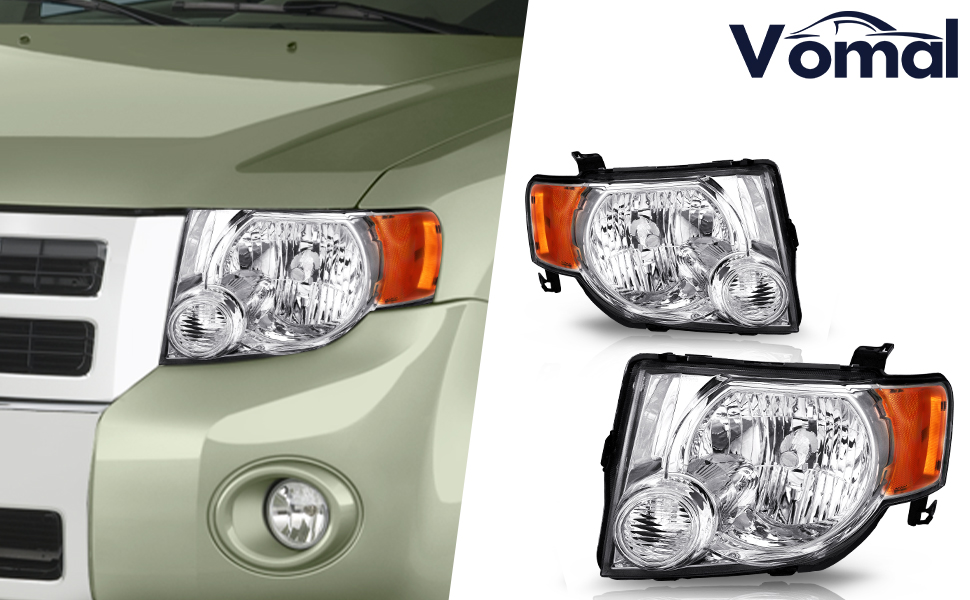 Vomal Headlight Assembly Fit For 2008 Escape 2009 Escape
