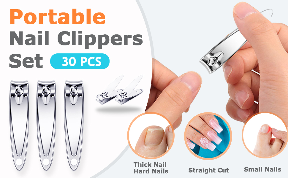 30 pack toenail fingernail clipper nail clippers bulk travel mini small nail clippers