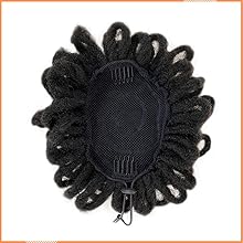 VAVANGA DREADLOCK-BUN-FAUX-LOCS-AFRO-PUFF-DRAWSTRING-PONYTAIL
