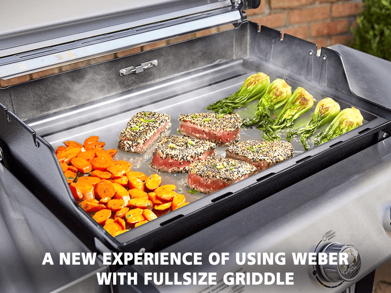 Hisencn Full Size Griddle Insert for Weber Spirit I&II 300
