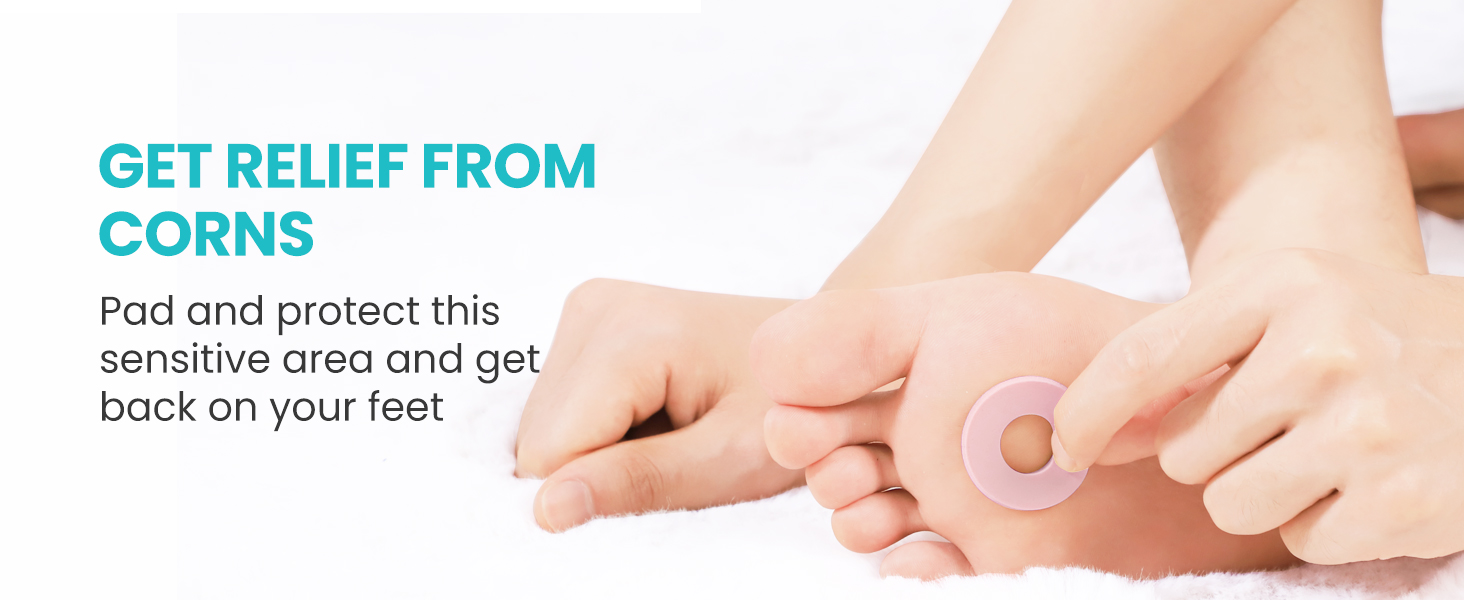 corn pads toes feet callous callus cushions for bottom of foot relive pain pressure blister foam