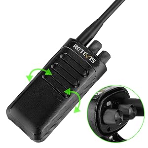 Retevis RB85 2 Way Radios Walkie Talkies Long Range, Noise Cancelling High Power Two Way Radios,16CH 2000mAh Rechargeable Walkie Talkies for Commercial Use School Security (6 Pack) 15 Unique appearance design making it durable and shapely