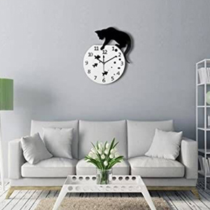 Fishbowl Cat Clock