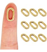 ZHMEINA 10PCS Jewelry Clasps Clasps for Jewelry Making, 18K Gold Oval Necklace Clasp and Closures...