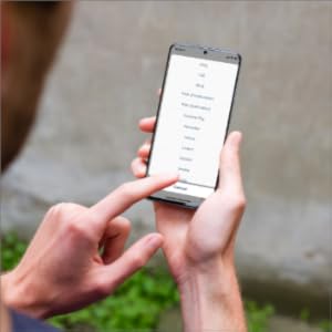 Using smart phone app