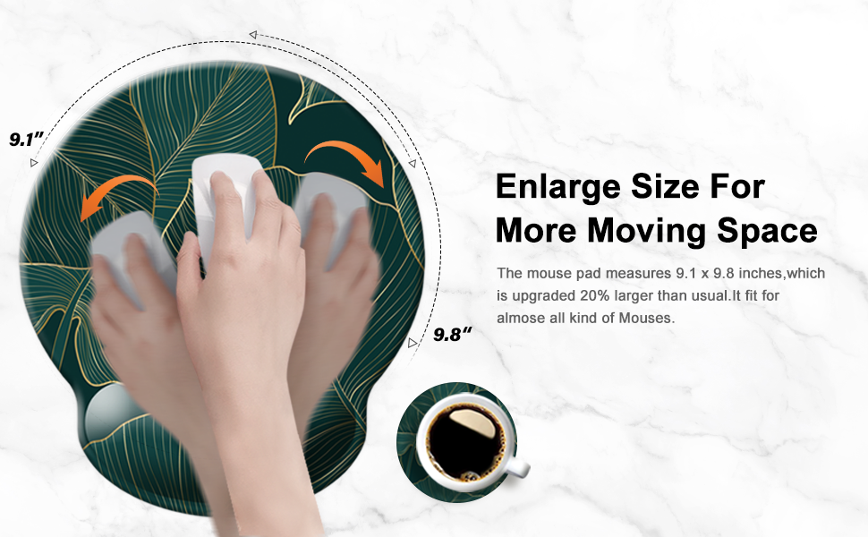 Enlarge Size for More Moving Space