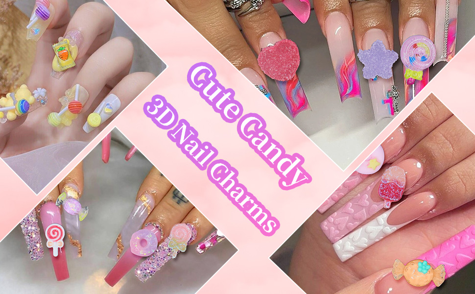 3D Candy Nail Charms