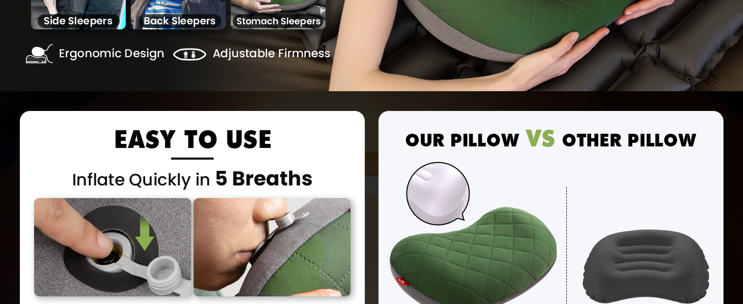 camping pillow