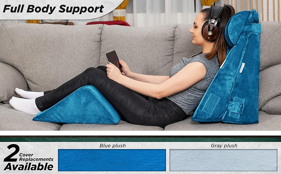 Lunix 5pcs Orthopedic Bed Wedge Pillow Set, Post Surgery