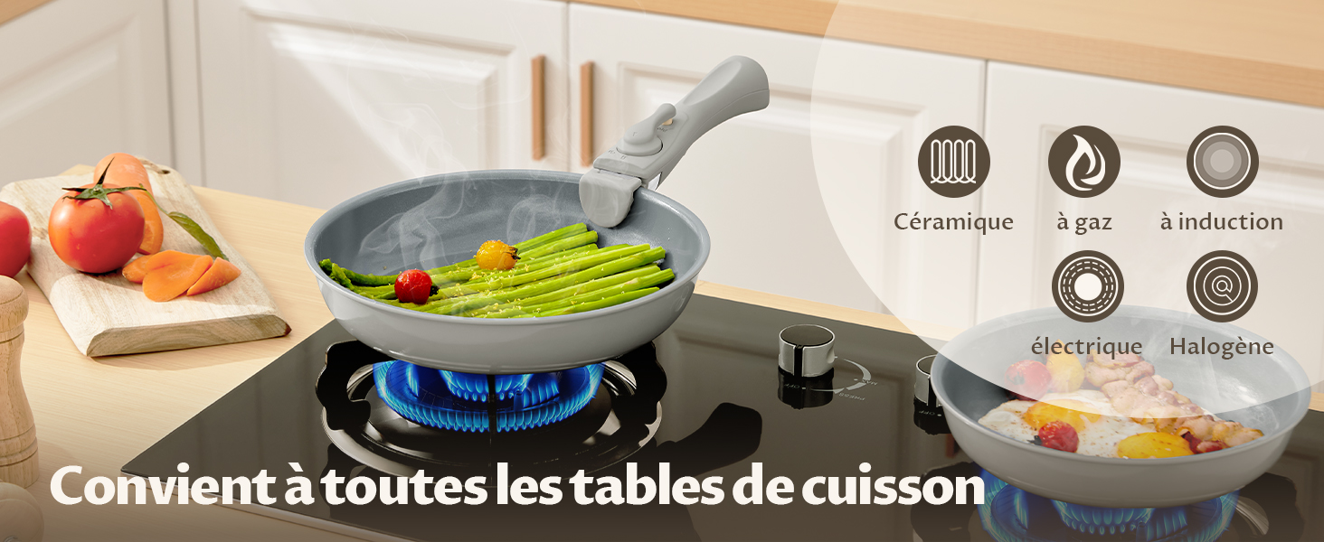 Ensemble de poêles induction Poignée amovible 7 pièces 24 cm, Revêtement céramique antiadhésif, Pour tous types de plaqu 2b3c337b 87fe 4752 8679 393027f9c822. CR0,0,1464,600 PT0 SX1464 V1