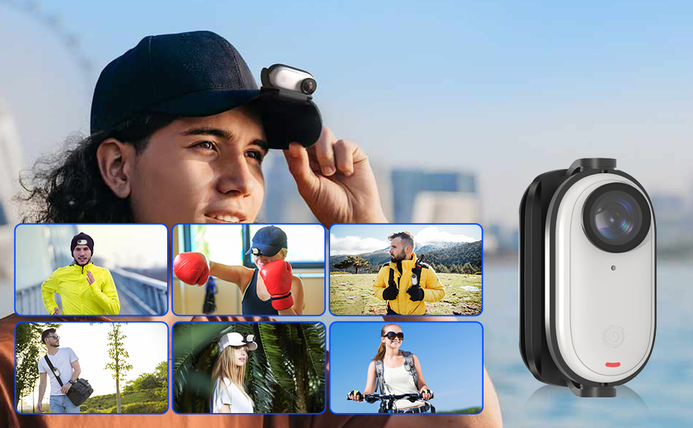 Easy Clip Hat Clip Fixed Mount Clamp for Insta360 GO3