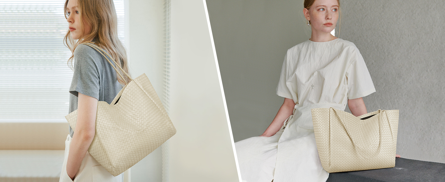 Large Woven Tote Bag